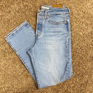Levi’s Wedgie Straight Ankle Jeans - Tango Fray
